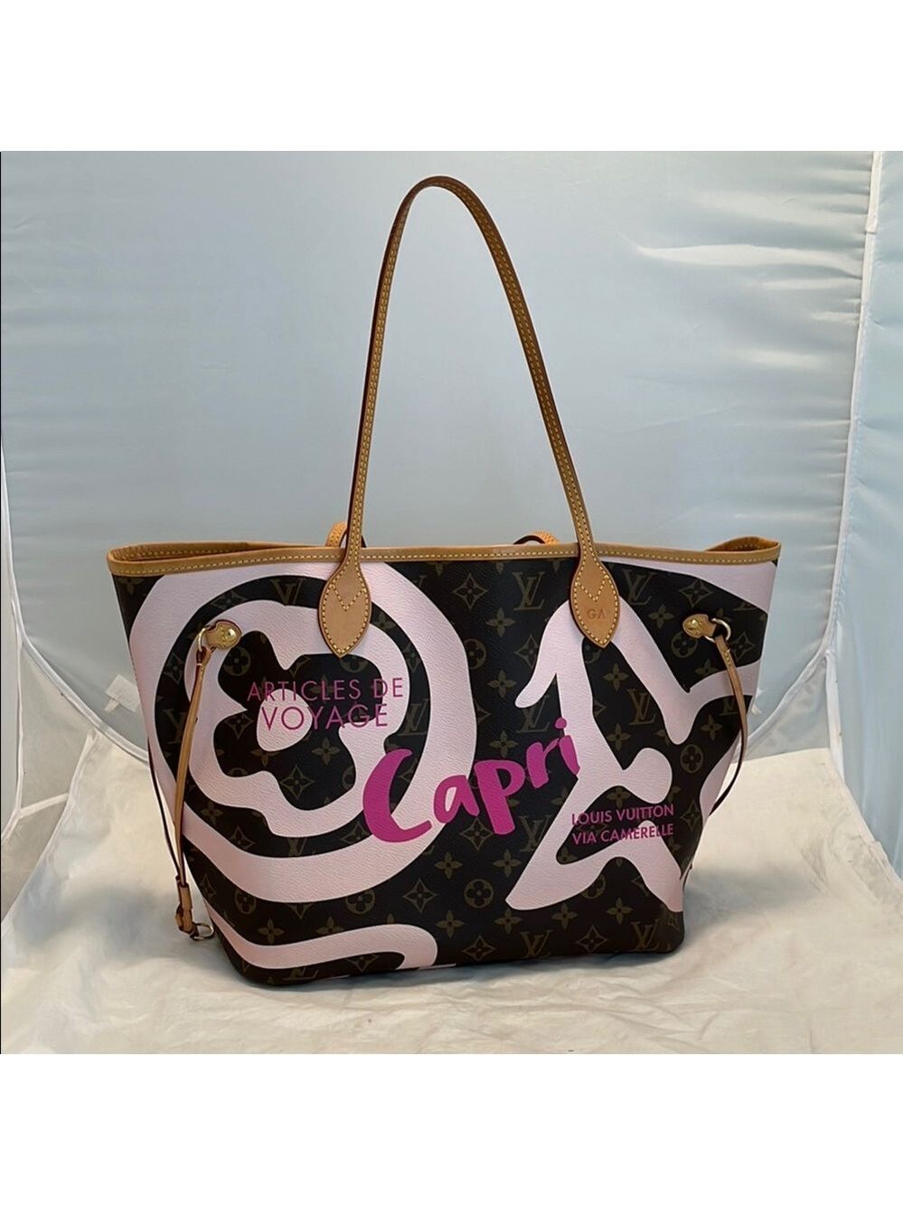 Louis Vuitton Tahitienne Cities Capri Neverfull MM - Picture 2 of 15